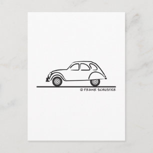 Citroen 2CV Vykort