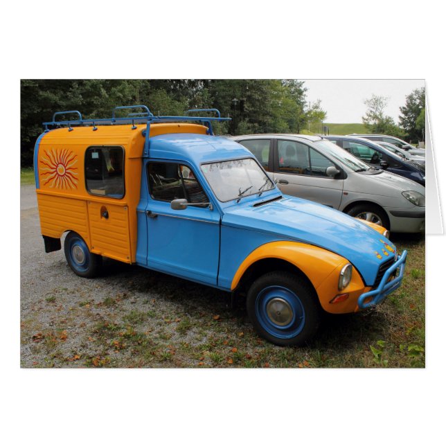 Citroen Acadiane Hälsningskort (Framsidan Horizontal)