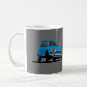 Citroën Ami 8, blått - 2 avbildar kaffemuggen Kaffemugg