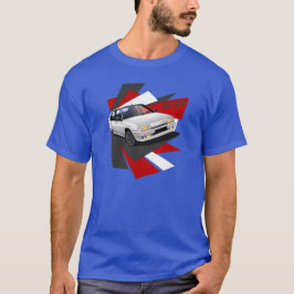 Citroen BX 16V T-tröja (vit) Tee Shirt