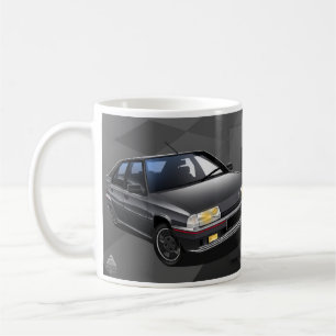 Citroen BX GTI 16V illustrerad mugg