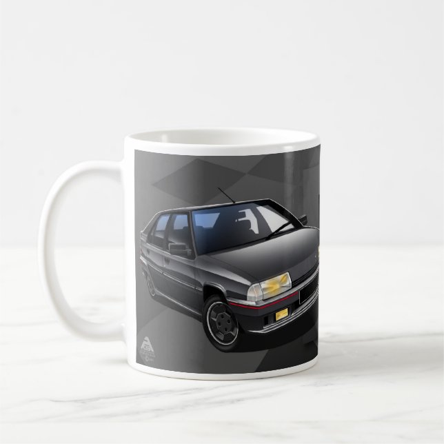 Citroen BX GTI 16V illustrerad mugg (Vänster)