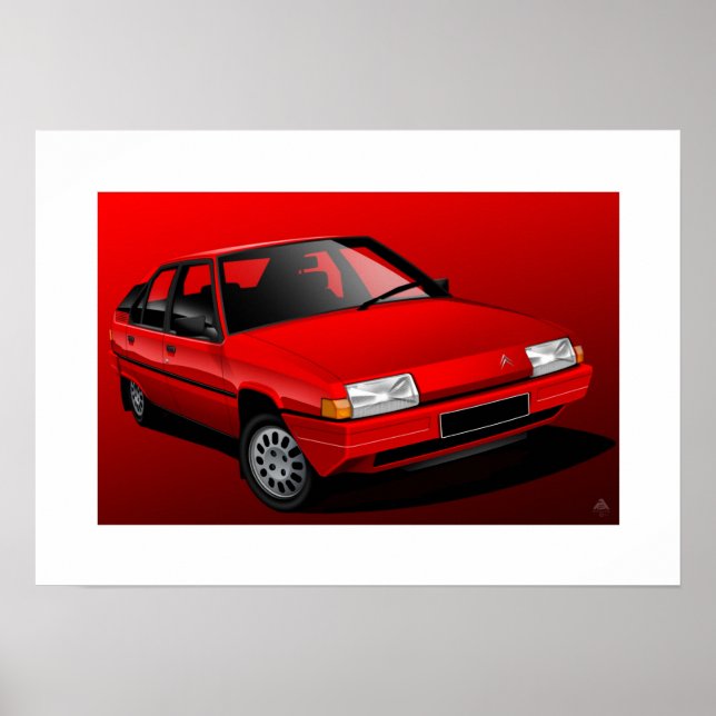 Citroen BX-Poster Poster (Framsidan)