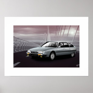 Citroen CX GTI mk1 Poster Skriv ut