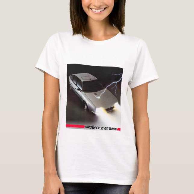 CITROEN CX GTI TURBO197 T SHIRT (Framsida)