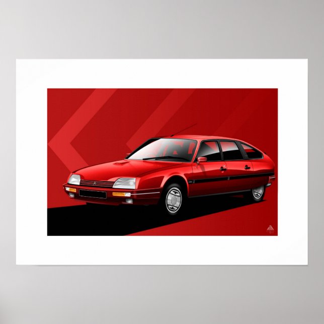Citroen CX MK2 GTI Turbo 2 Poster (Framsidan)