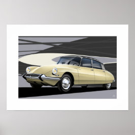 Citroen DS Poster illustration