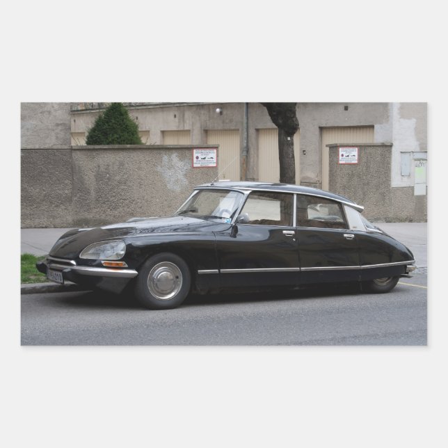 Citroën DS Rektangulärt Klistermärke (Framsida)