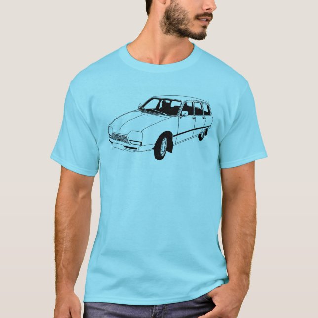 Citroen GS gods Tee Shirt (Framsida)