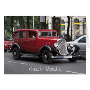 Citroen Rosalie Hälsningskort