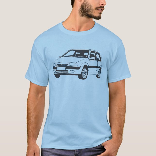 Citroen Saxo VTS inspirerad T-tröja Tröja (Framsida)