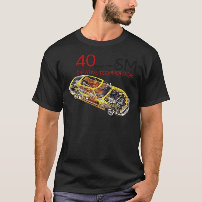 CITROEN SM Classic T-Shirt (Framsida)