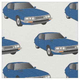 Citroen SM mörk - blåtttyg Tyg