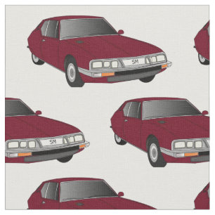 Citroen SM rödbrunt tyg (den ändrade