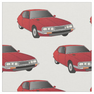 Citroen SM rött tyg
