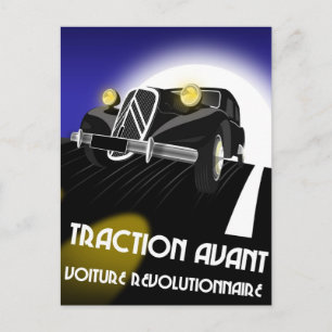 Citroen Traction Avant-vykort Vykort