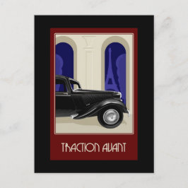 Citroen Traction Avant-vykort Vykort