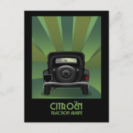 Citroen Traction Avant-vykort Vykort