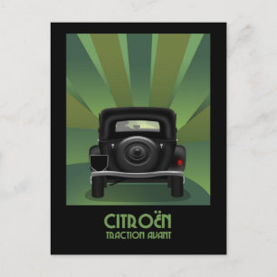 Citroen Traction Avant-vykort Vykort