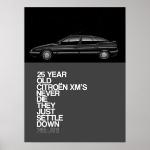 Citroen XM 25-årsjubileum Poster