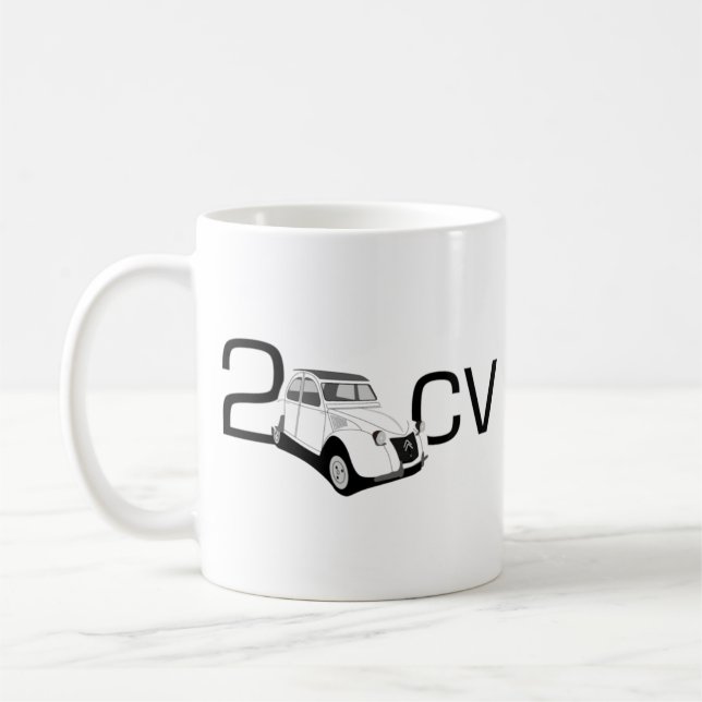 Citron 2CV 12hp Kaffemugg (Vänster)
