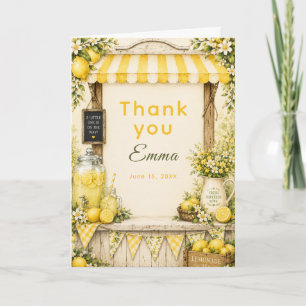 Citron Babyshower Tack Kort