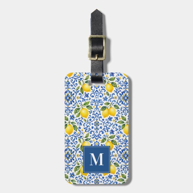 Citron Bagageetikett Bagagebricka (Vertikal Framsida)