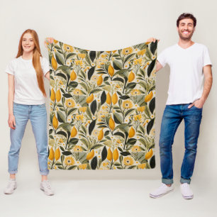 Citron Botanisk Lund Fleecefilt