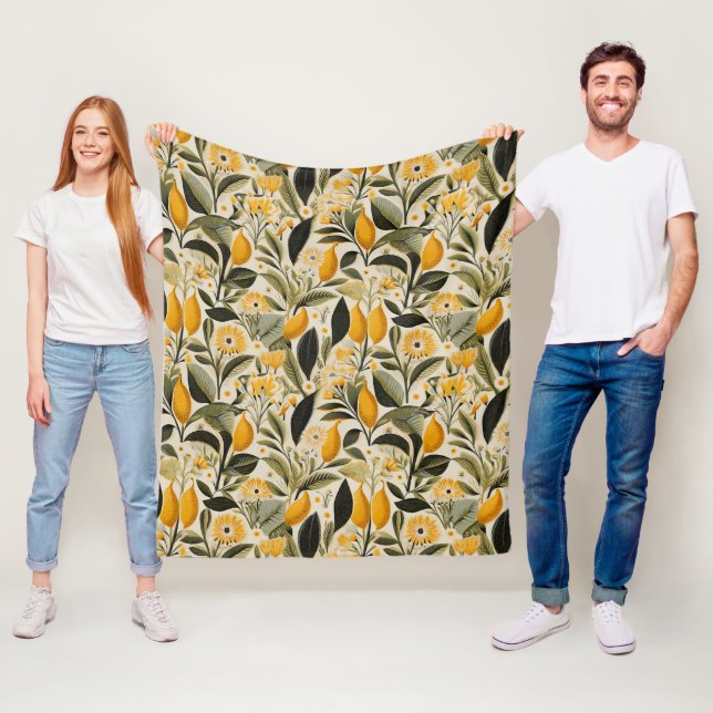 Citron Botanisk Lund Fleecefilt (På plats)