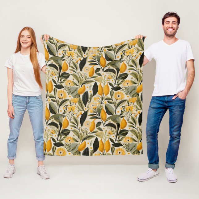 Citron Botaniska Lund Fleecefilt (På plats)