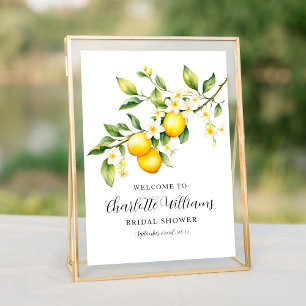 Citron Bröllopsdusch Brunch Välkommen 8x10 Poster