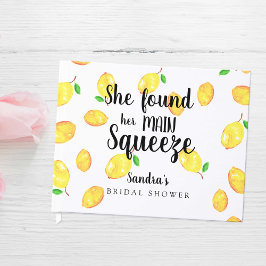  Citron Bröllopsdusch Hon Hittade Sin Huvudsakliga Gästböcker