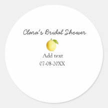 Citron bröllopsdusch modern enkel minimal rustic b