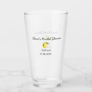 Citron bröllopsdusch modern enkel minimal rustik b glaskopp