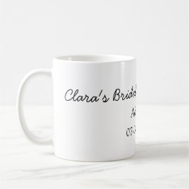 Citron bröllopsdusch modern enkel minimal rustik b kaffemugg