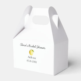 Citron bröllopsdusch modern enkel minimal rustik b presentaskar