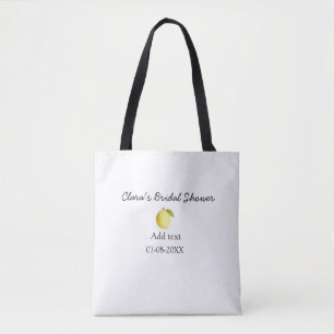 Citron bröllopsdusch modern enkel minimal rustik b tygkasse