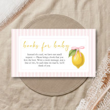Citron Ciao Baby Shower-böcker för bebisar