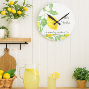 Citron Citrus Anpassad Kök Väggur