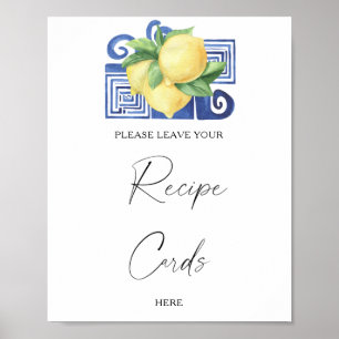 Citron Citrus - Ditt receptkort här Poster