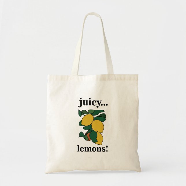 Citron Citrus Frukt Sommar  Tygkasse (Framsidan)