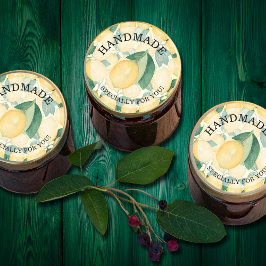 Citron Citrus HANDGJORT för Dig Runt Klistermärke