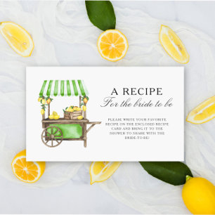 Citron Citrus - Recept för den blivande bruden Tilläggskort
