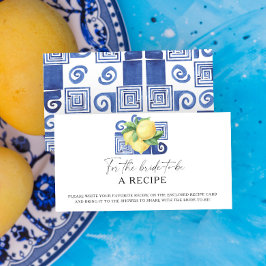 Citron Citrus - Recept för den blivande bruden  Tilläggskort