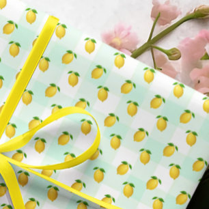 Citron Citrus Sommar Födelsedag Presentpapper