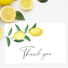 Citron citrus - Tackkort