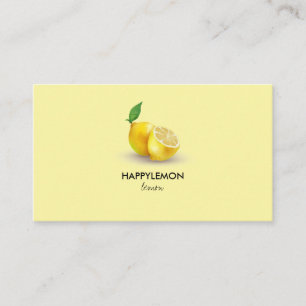 Citron Citrusolja Blandningar Visitkort