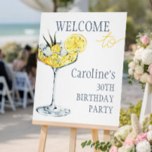 Citron cocktail 30-års födelsedagsfirande