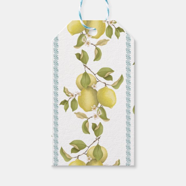 Citron Dans Presentgiftsetiketter Presentetikett (Framsidan)