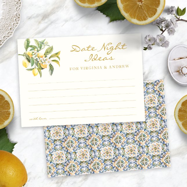 Citron Datum Natt Kort (Lemon Date Night Card
)